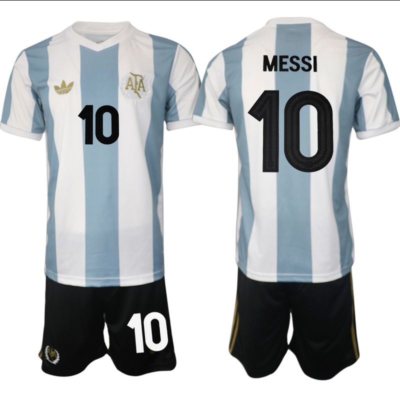 Men 2025-2026 Season Argentina adidas Originals 50th Anniversary Blue #10 Soccer Jersey->argentina jersey->Soccer Country Jersey
